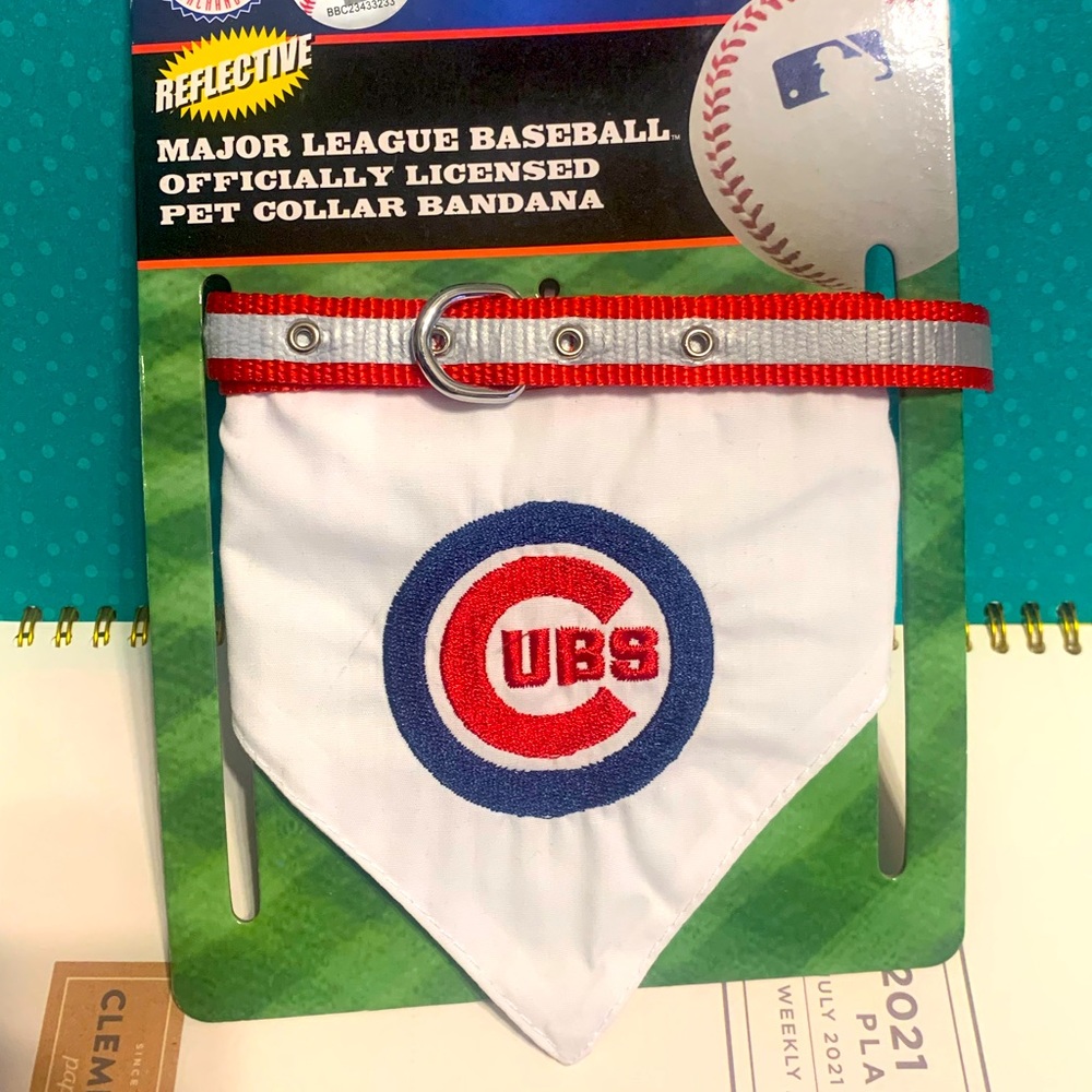 🆕 Cubs⚾️ Pet Bandana with Reflective collar ⚾️